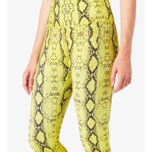 Lime Python DuoKnit Leggings